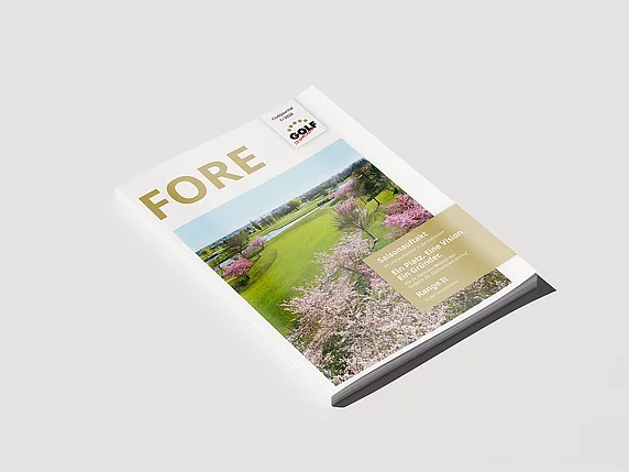 GOLF absolute FORE-Magazin, Cover der Ausgabe 1/2026