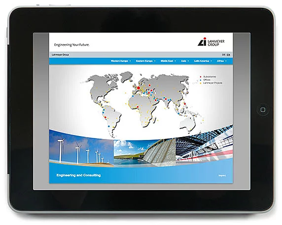 Lahmeyer Gruppe, Website