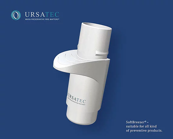 Ursatec, SoftBreezer®, Inhalationssystem, Nebulizer, 3D-Animation