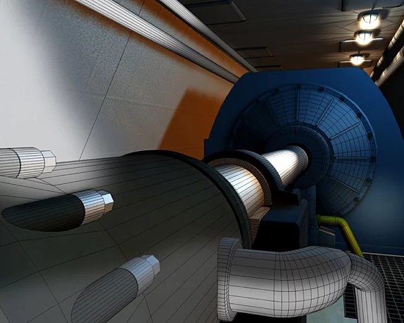 3D-Grafik Prozess Maschine
