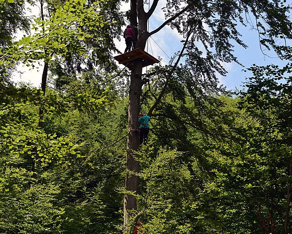 Ziplinepark, Elmstein, Pfalz, Betriebsausflug 2016