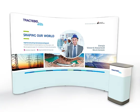 Tractebel, Rebranding, Corporate Design, Messestand