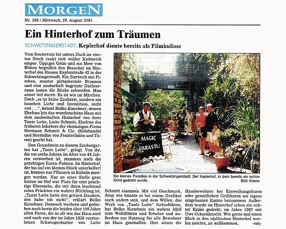 Keplerhof, Mannheim, Zeitungsartikel