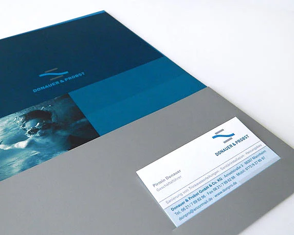 Donauer & Probst, Corporate Design, Visitenkarten, Mappe