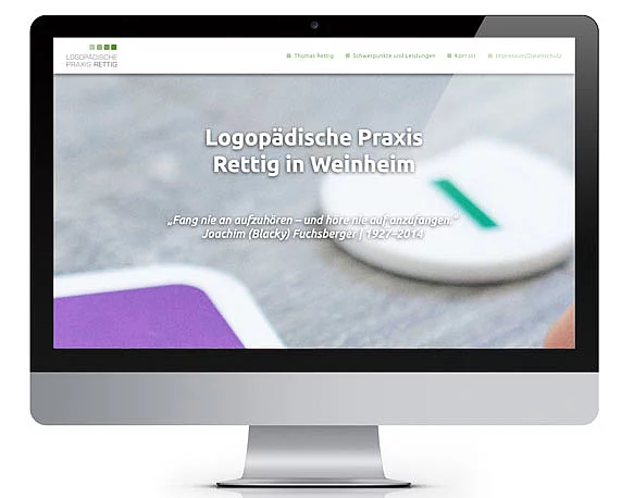 Logopädische Praxis Rettig, neues Design, Website, Responsive