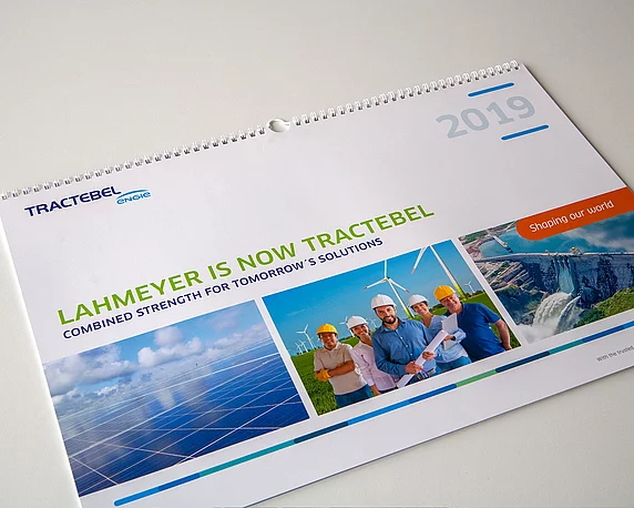 Tractebel, Rebranding, Corporate Design, Wandkalender