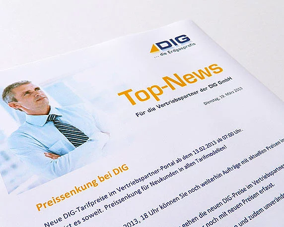 Deutsche Industriegas, Mailing, Broschüre