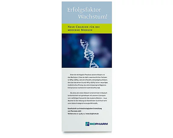 Biopharm, Anzeige