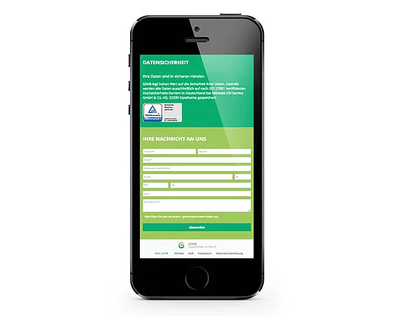 Website, GIMB, Gesundheit, Beruf
