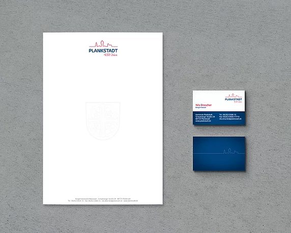Gemeinde Plankstadt, Corporate Design, Jubiläumslogo, Werbeagentur magenta Mannheim