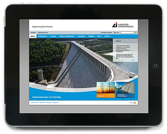 Lahmeyer Gruppe, Website