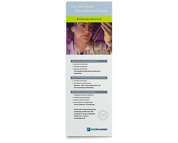 Biopharm, Anzeige