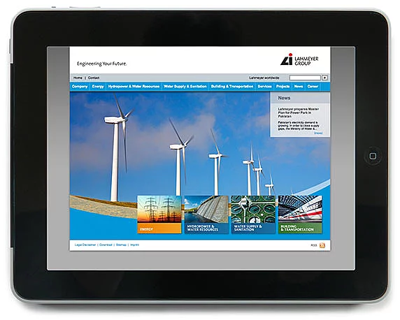 Lahmeyer Gruppe, Website, Werbeagentur magenta, Mannheim