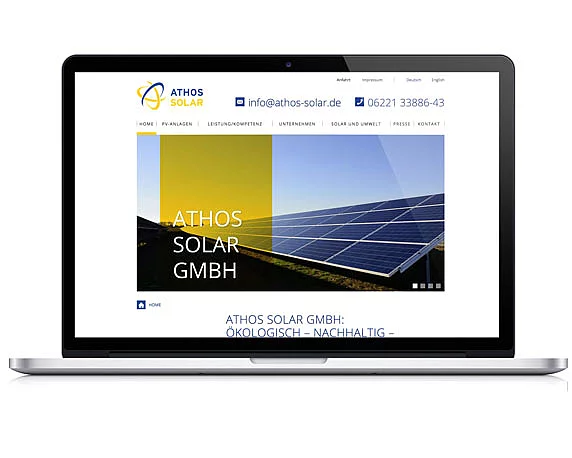 Weidenhammer Gruppe, Athos Solar, Tochterunternehmen, Website, Heidelberg