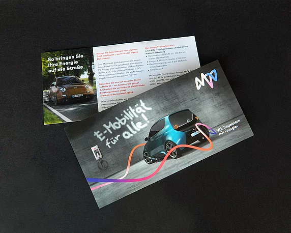 MVV, E-Mobilität, Flyer, Kampagne