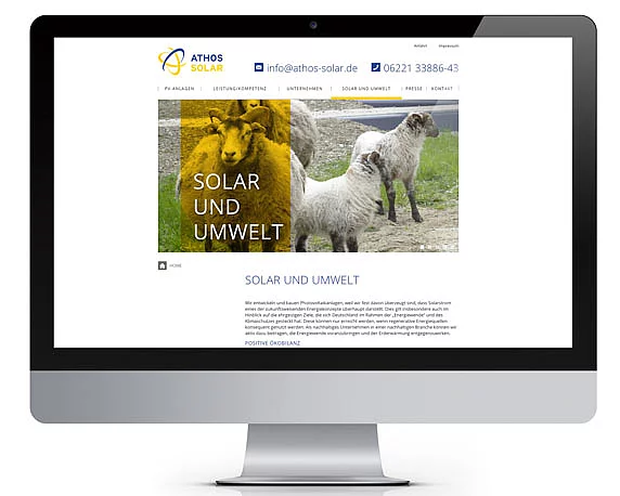Athos Solar, Website