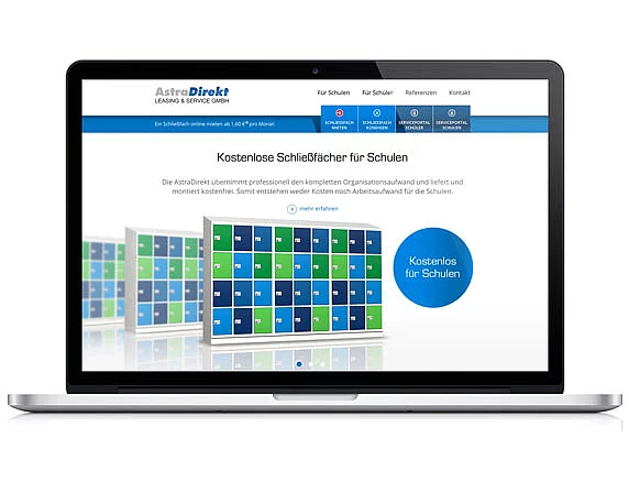 AstraDirekt, Website, Responsive Design