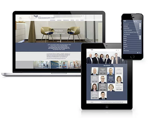 WSB-Unternehmensgruppe, Website, Devices, magenta Mannheim, Werbeagentur