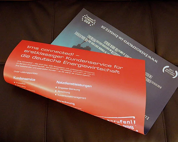 tms connected!, Rückseite, Mailingaktion, Detail
