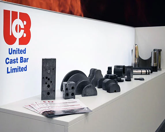 United Cast Bar Group, UCB, Messestand, Hannover, Exponate