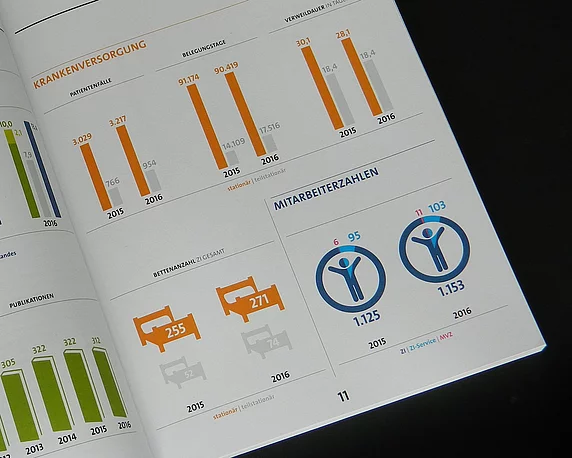 Klare Businessgrafiken mit Piktogrammen