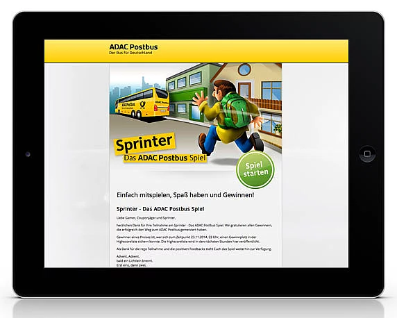 Deutsche Post, ADAC, Postbus-Spiel, Werbeagentur magenta, Mannheim