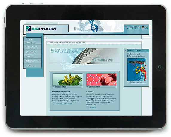 Biopharm, Website