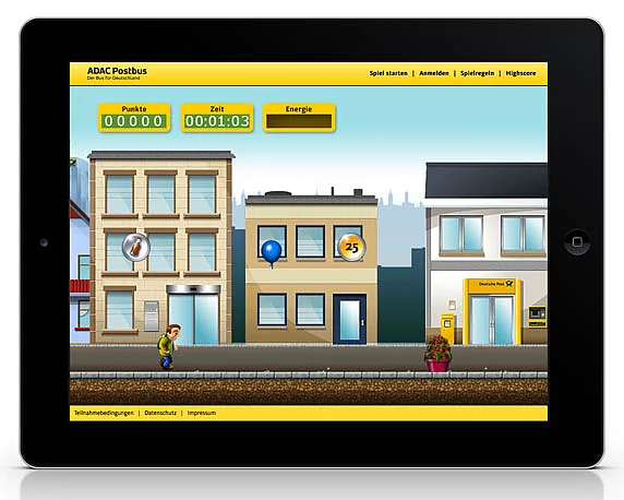 Deutsche Post, ADAC, Postbus-Spiel
