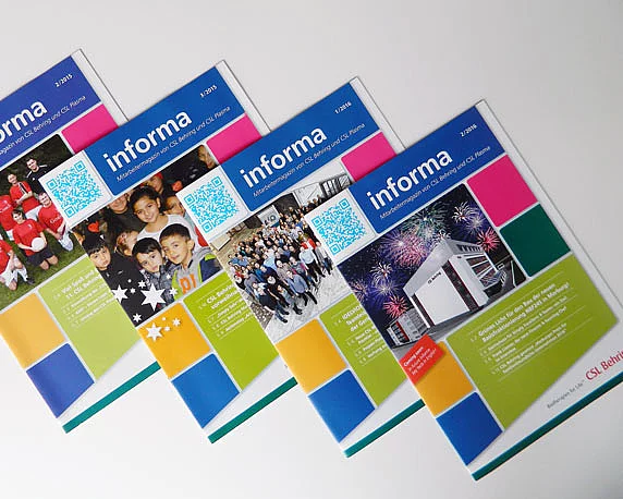 CSL Behring, Mitarbeitermagazin, Informa, Werbeagentur magenta, Mannheim