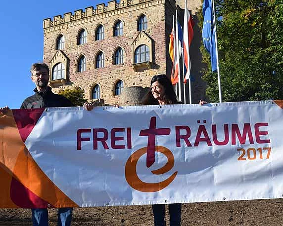 Evangelische Jugend Pfalz, Logo, FreiTräume, Reformation, Jubiläum, Banner